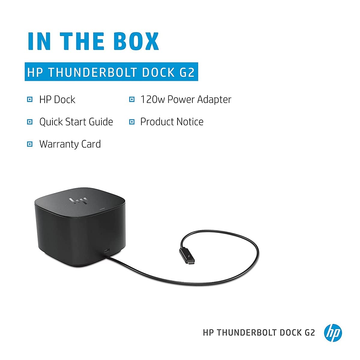 HP Thunderbolt Dock G2 120W bundle with HP USB-C G5 Essential Dock included