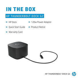 HP Thunderbolt Dock G2 120W bundle with HP USB-C G5 Essential Dock included