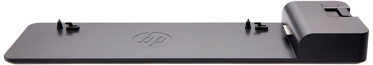 HP UltraSlim Dock front view showing ports and compact design for easy expansion