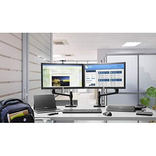 HP UltraSlim Dock on a modern desk showing multi-monitor productivity setup
