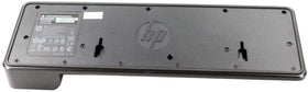 HP UltraSlim Dock docked to EliteBook in use for a tidy workstation setup
