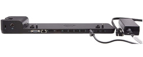 HP UltraSlim side dock connection demonstrating easy slide-in docking and quick setup