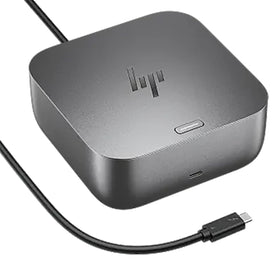 HP USB-C 100W G6 Dock fits neatly on crowded desks.