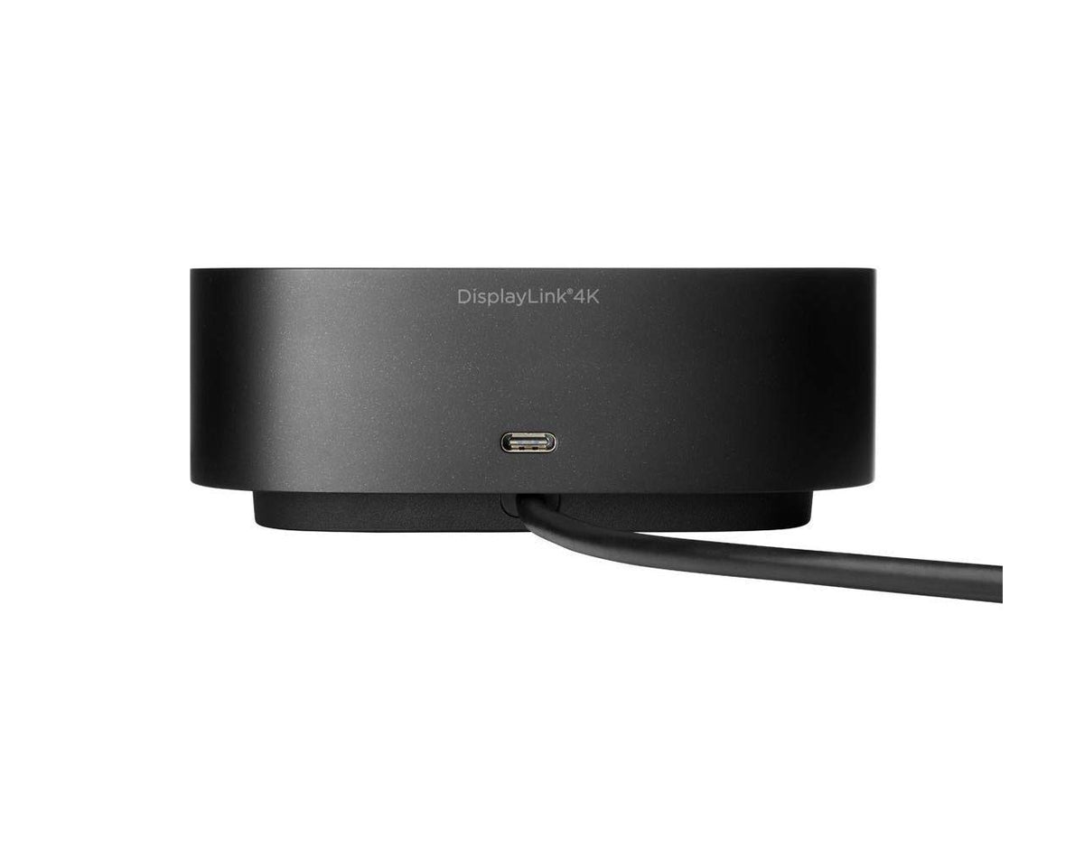 HP USB-C/A Universal Dock G2 back panel includes Ethernet and USB ports for wired networking