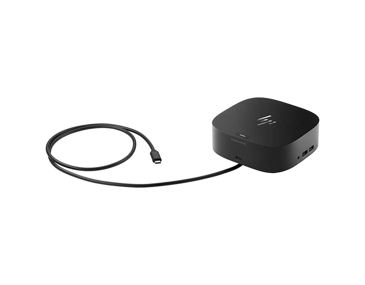 HP USB-C/A Universal Dock G2 front view with full port access for quick setup