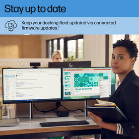 HP USB-C Dock G5 compact footprint saves desk space in small offices