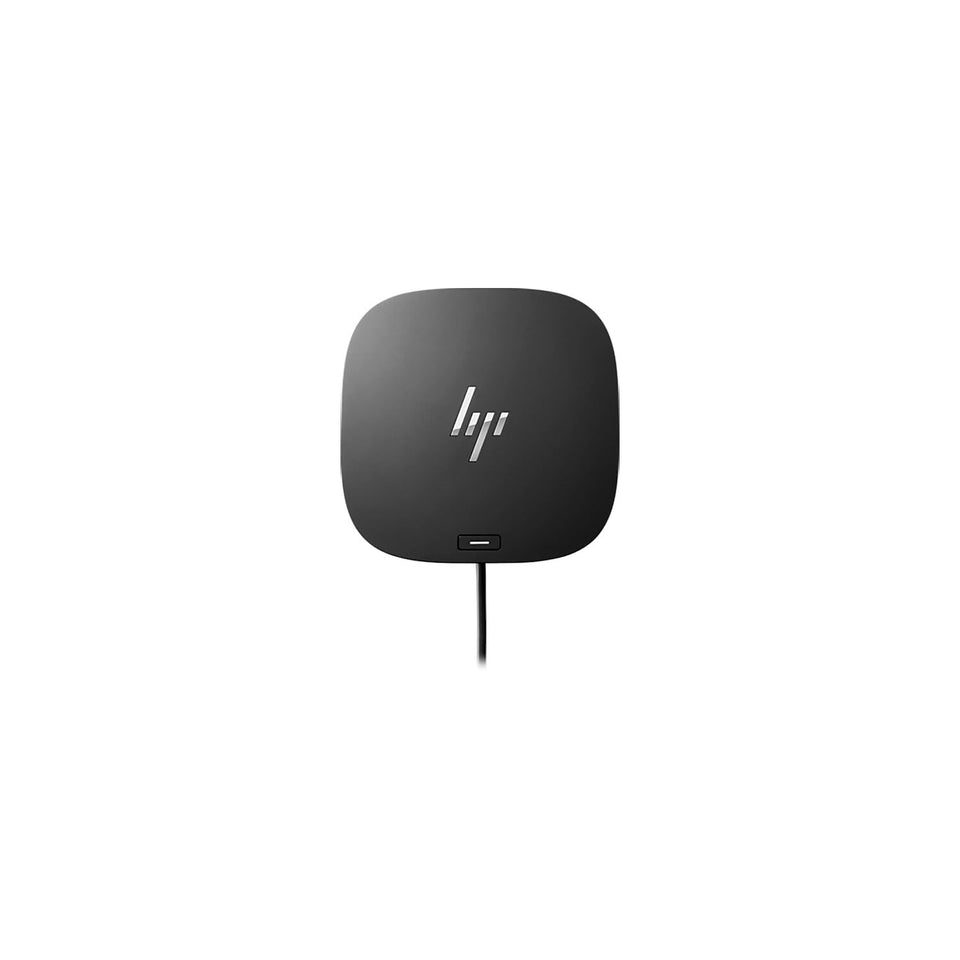 HP USB-C Dock G5 front view showing accessible ports for peripherals