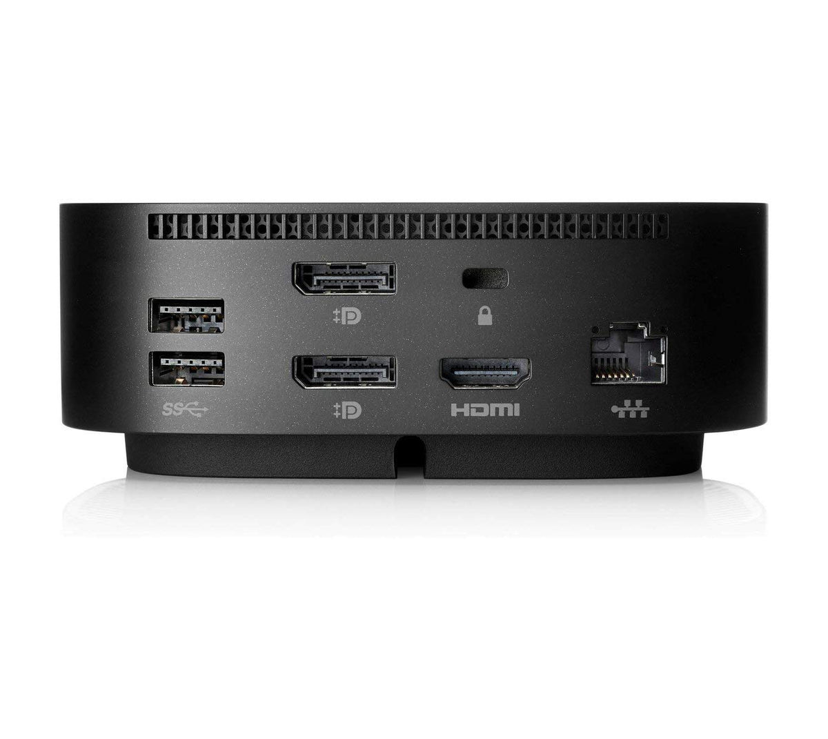 HP USB-C Dock G5 offers ports for peripherals and devices.