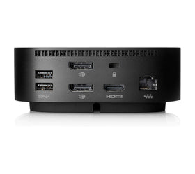HP USB-C Dock G5 offers ports for peripherals and devices.