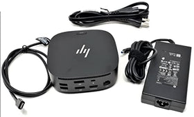 HP USB-C Dock G5 Renewed back ports with video and USB outputs