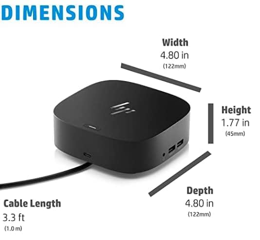 HP USB-C G5 Essential Dock four USB 3.0 ports for peripherals
