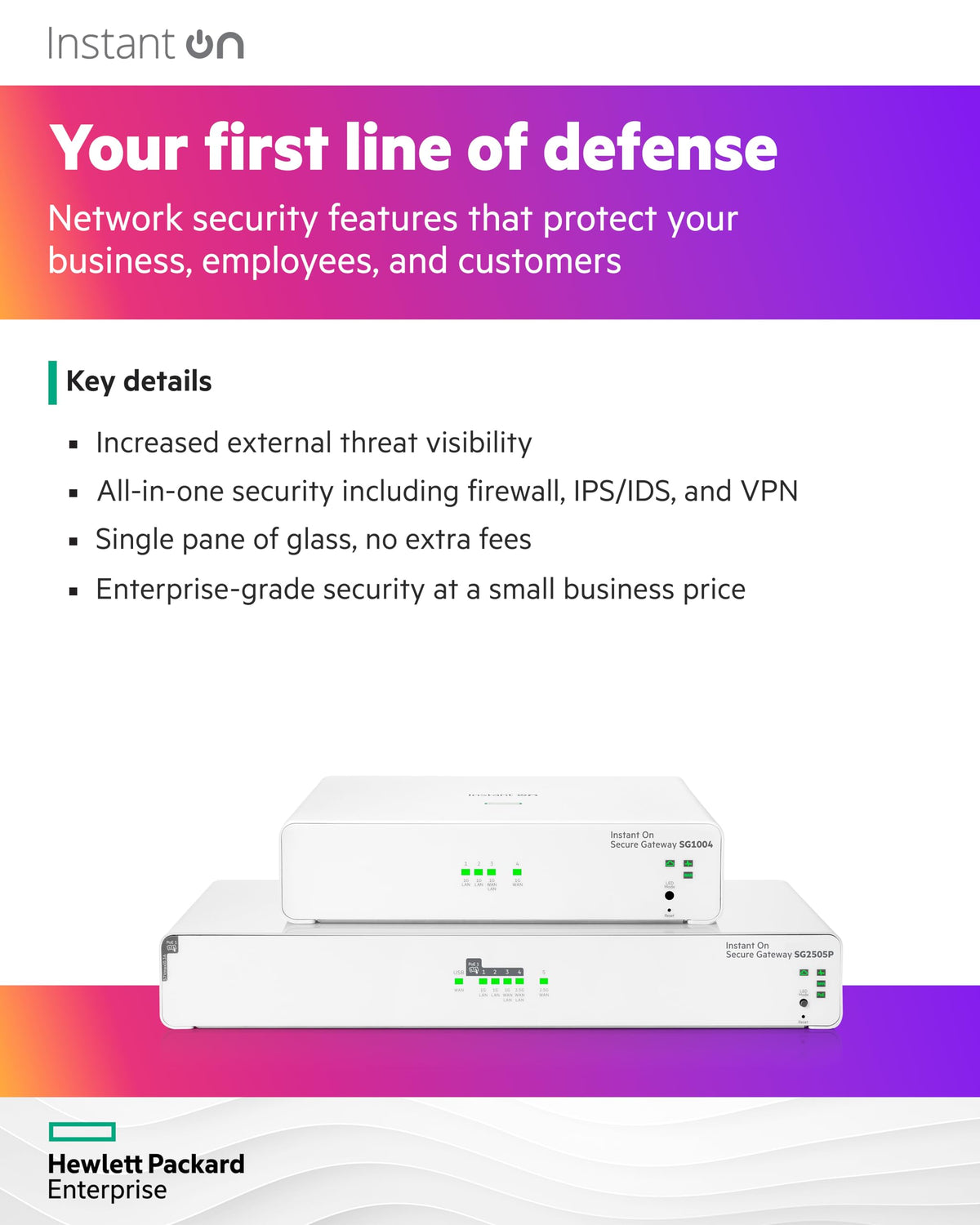 HPE Instant On management on mobile app for quick setup