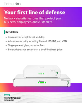 HPE Instant On management on mobile app for quick setup