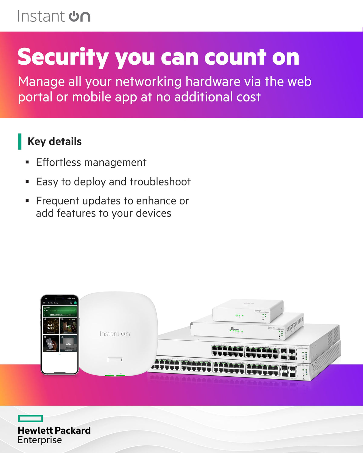 HPE SG2505P hardware firewall and DPI inside for secure performance