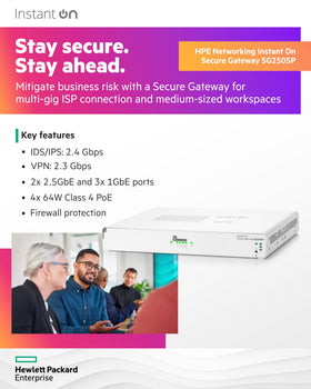HPE SG2505P dual WAN/LAN ports for flexible network links