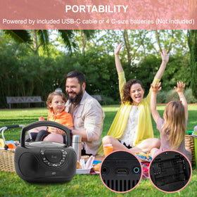 hPlay aux USB and headphone ports detail for versatile connectivity benefit