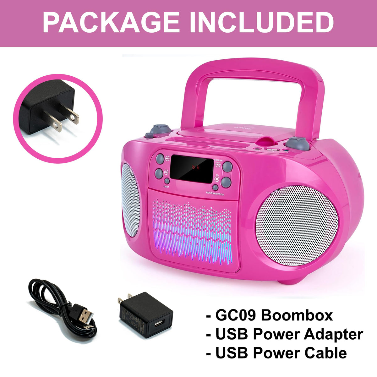 hPlay six C batteries power option supports cordless outdoor fun