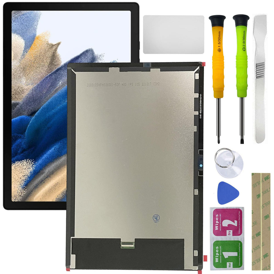 HQB-STAR LCD display for Samsung Tab A8 10.5 front view, ideal for quick replacement
