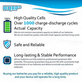 HQRP battery with 200-day warranty adds peace of mind during replacements.