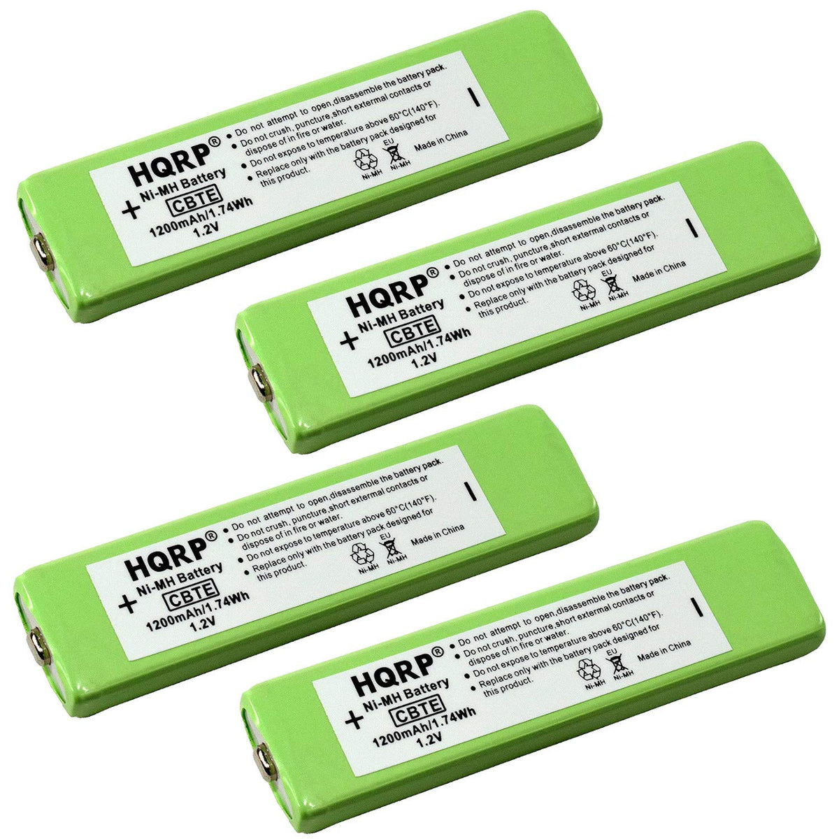 HQRP gumstick battery set for Sony NC5WM powers devices with reliable 1200mAh Ni-MH cells.