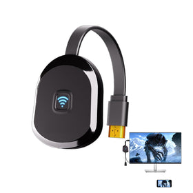 HRpart 4K wireless display adapter mirrors content to your TV with vivid clarity.