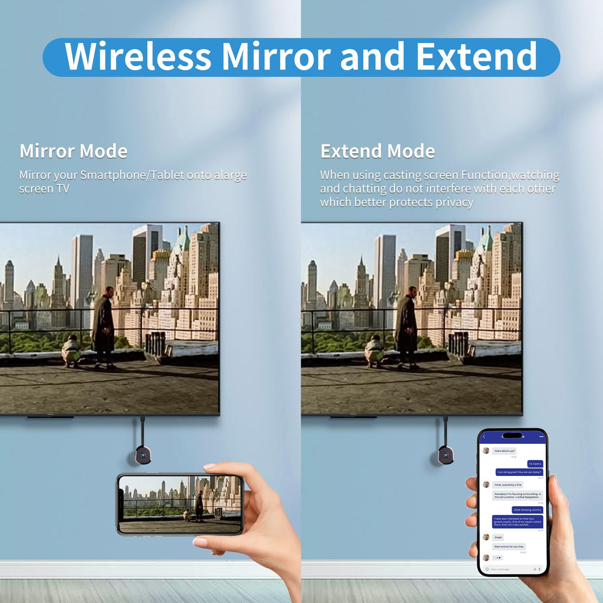 HRpart DLNA mode enables reliable streaming through a home router.