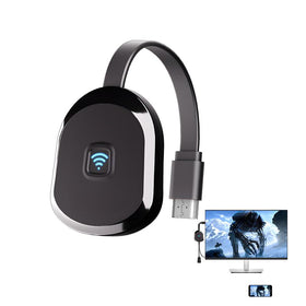 HRpart HDMI dongle powers via USB for easy setup.