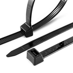 HS 10-inch UV-resistant wide zip ties ideal for outdoor projects and weatherproof cord securing.