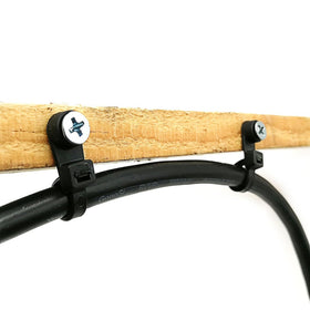 HS cable ties in use for neat cable management on a workstation
