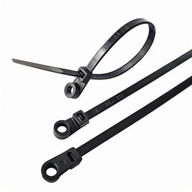 HS heavy duty cable ties with screw hole in package for organized setup