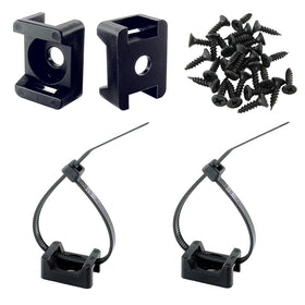 HS Saddle base kit components laid out for easy cable organization.
