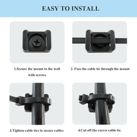 HS Saddle base mounts with screw holes for a sturdy anchor.