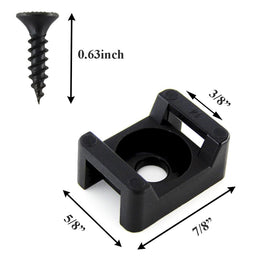 HS Saddle nylon zip ties 6in close-up for durable cable bundles.