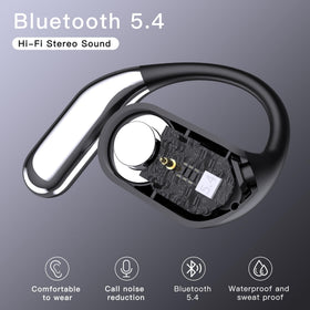 Hsility earbuds worn during running demonstrating sweat resistance and stability