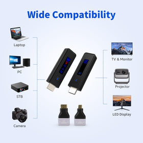 HSJINHONG 360ft range enables room-to-room streaming without cables for large spaces