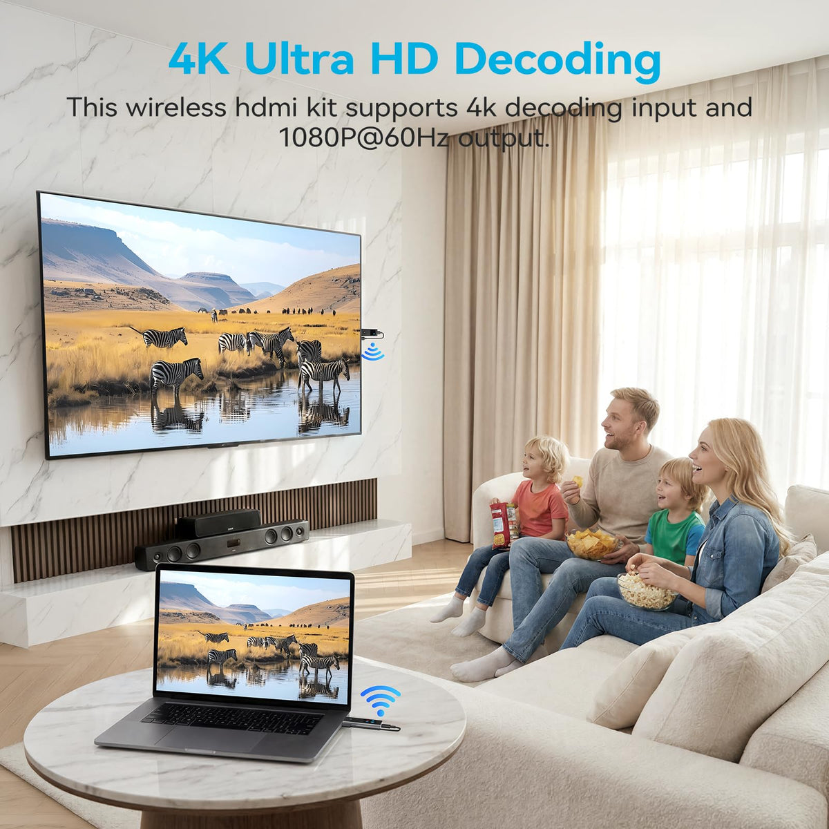 HSJINHONG dual-band 2.4G/5.8G setup reduces interference in busy environments.