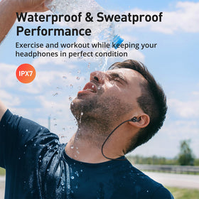 Hsoipn earbuds snapped together magnetically, keeps earbuds secure benefit
