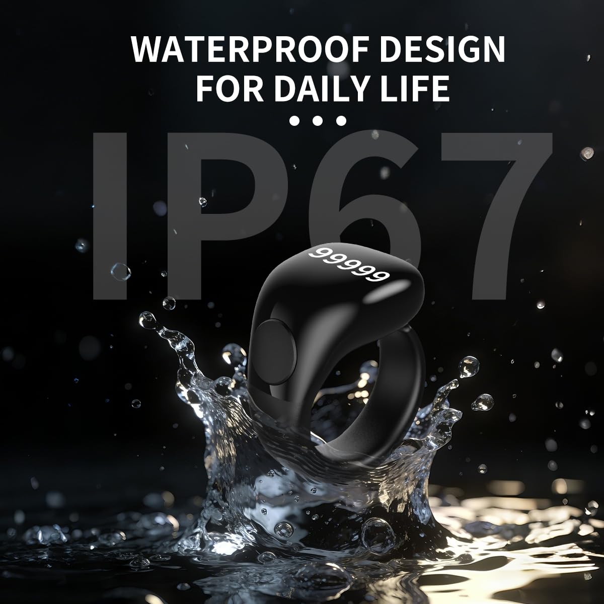 HSTNBVEO Smart Tasbih Ring waterproof counter ready for daily use