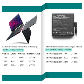 HSXIRQA 100W USB-C charger powers ROG Flow X13 at desk or on site.