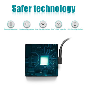 HSXIRQA USB-C charger for ZenBook 14 provides safe, efficient charging during travel.