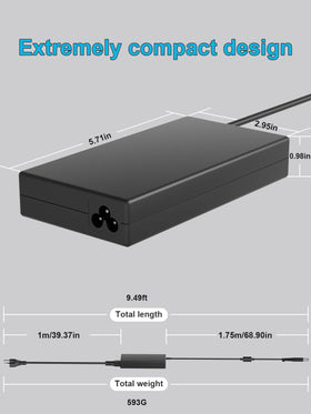 HSXIRQA 120W charger with versatile tip for HP models and Pro devices.