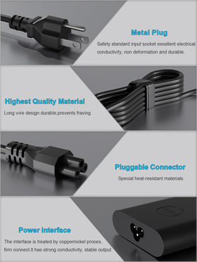 HSXIRQA 130W charger packaging contents shown.