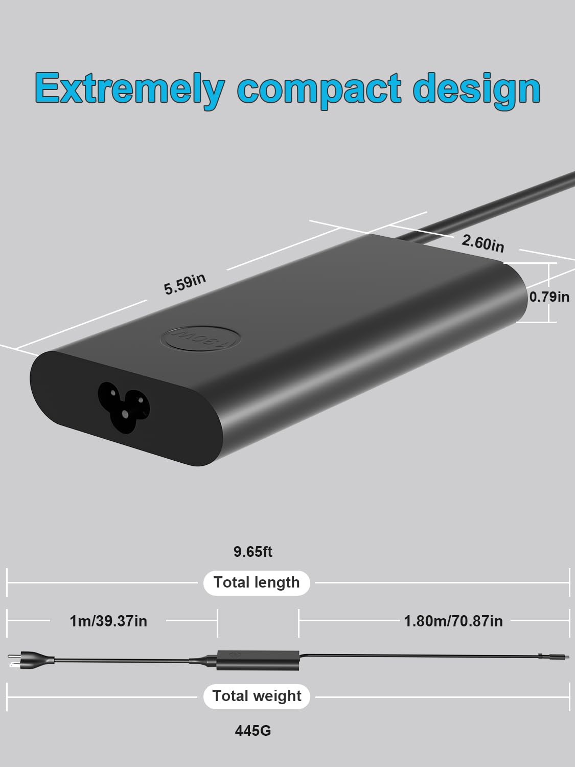 HSXIRQA 130W USB-C charger in box packaging