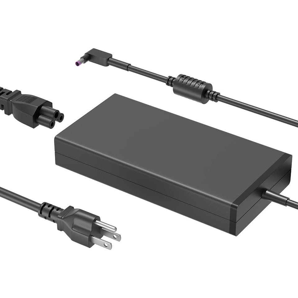 HSXIRQA 135W AC charger front view powering Acer laptop reliably