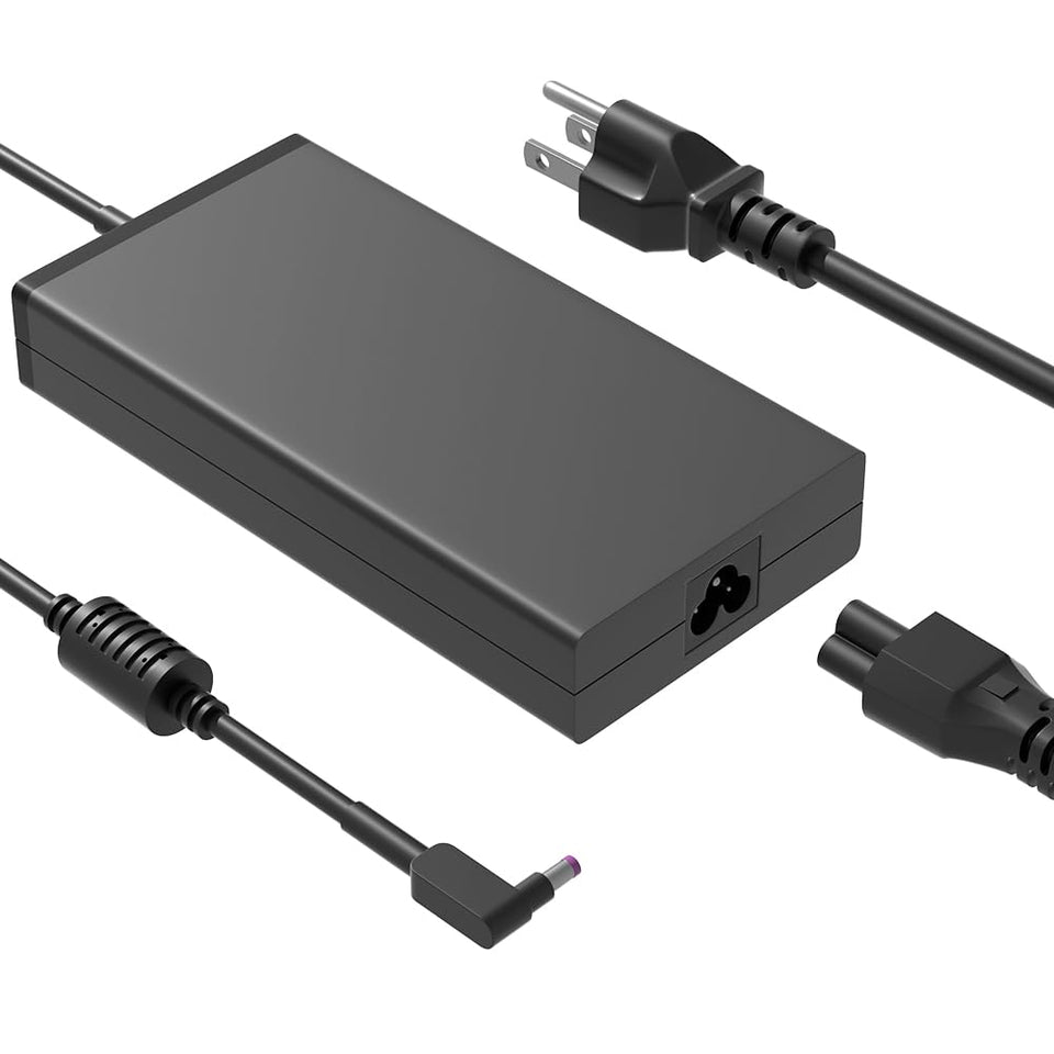 HSXIRQA 135W charger for Acer Nitro, front view, reliable power delivery.
