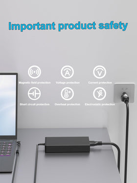 HSXIRQA 135W charger durable, heat-resistant housing for daily use.