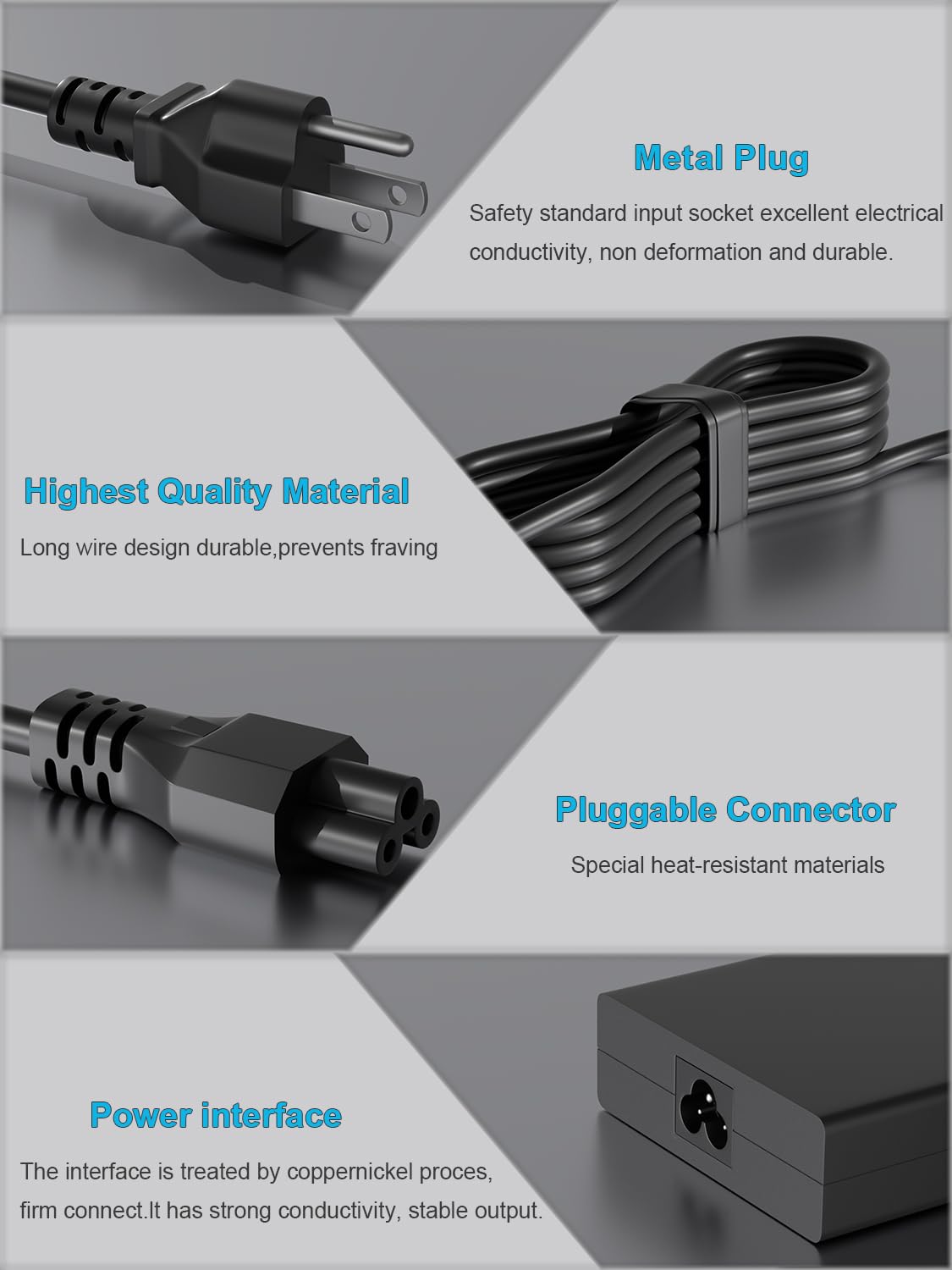 HSXIRQA 135W charger compact, travel-friendly design for on-the-go use.
