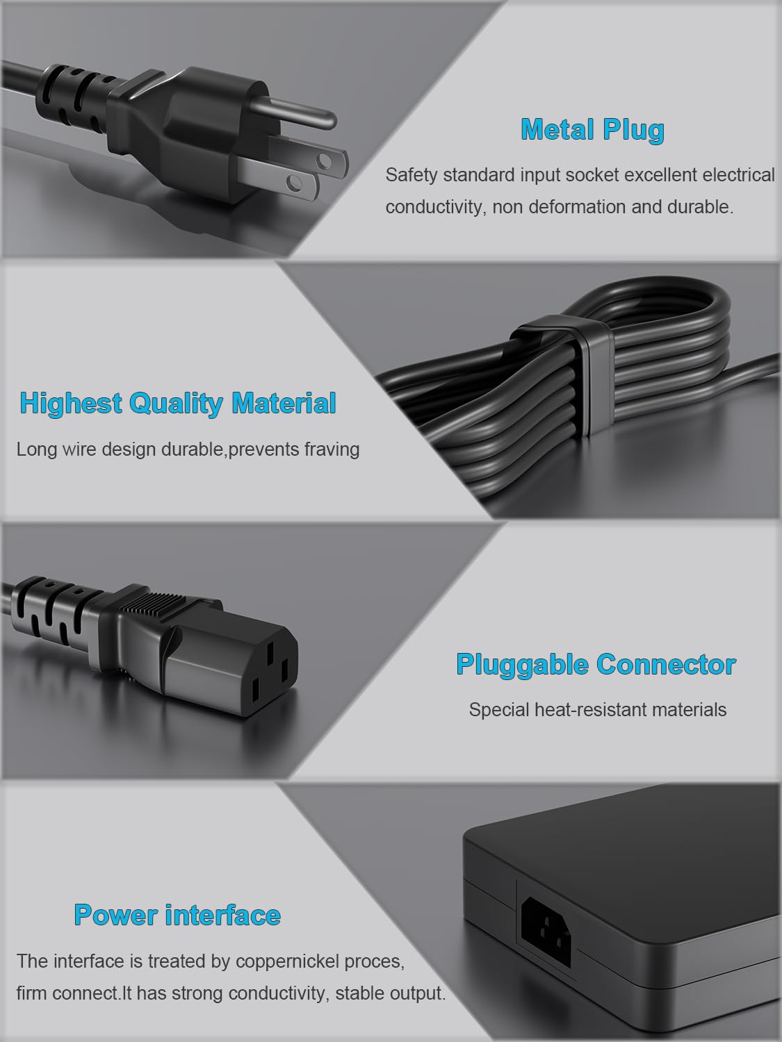 HSXIRQA 240W adapter for Alienware M15/M17 charger powers high-end laptops safely.