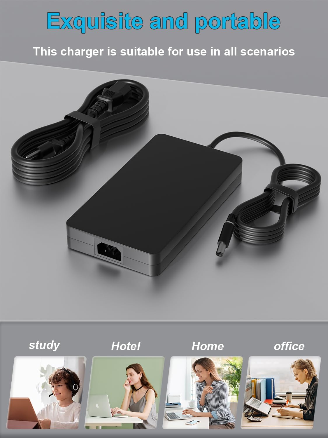 HSXIRQA 240W adapter safety-certified charger guards against overloads.