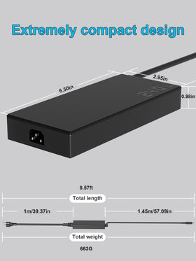 HSXIRQA 240W charger powering ROG Zephyrus G14 for productivity